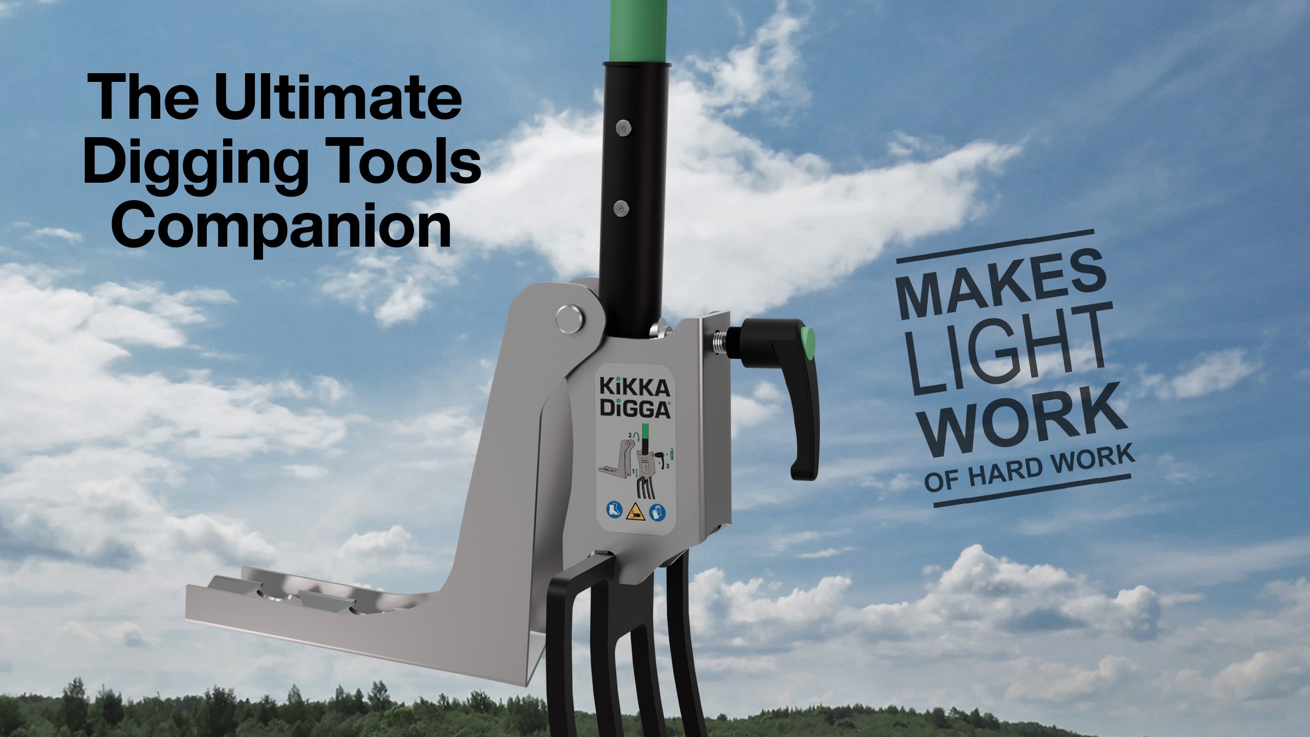 土起こし kikkadigga 英国発！ガーデニング掘削補助具『キッカーデッカー